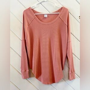 TNA Waffle Long Sleeve Top